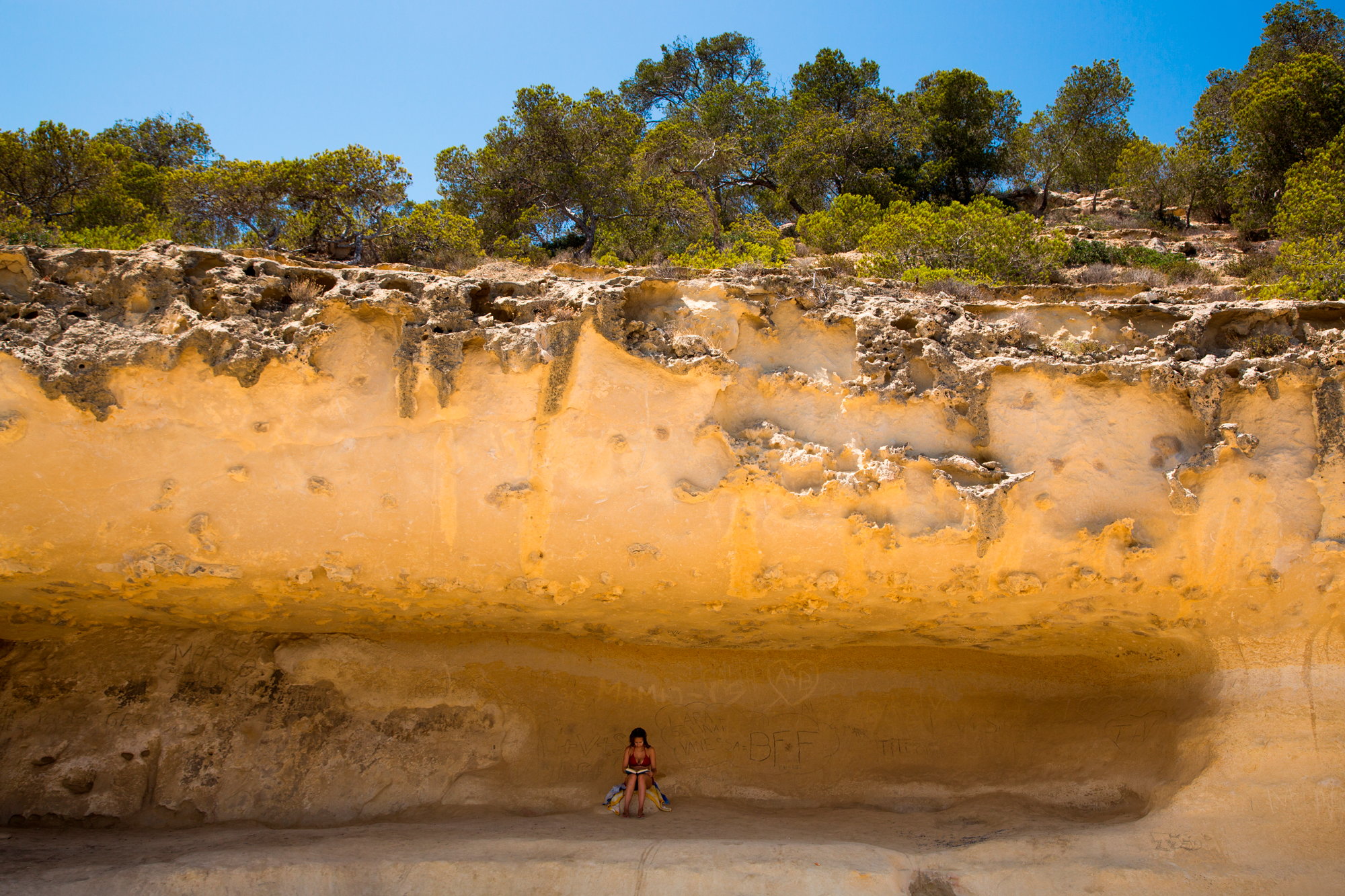 Practically deserted coves