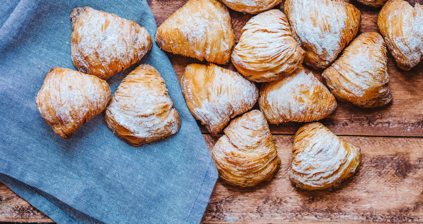 Sfogliatelle, typical sweet from Naples