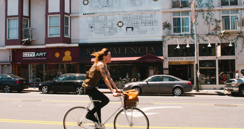 Valencia St. the most hipster street in San Francisco