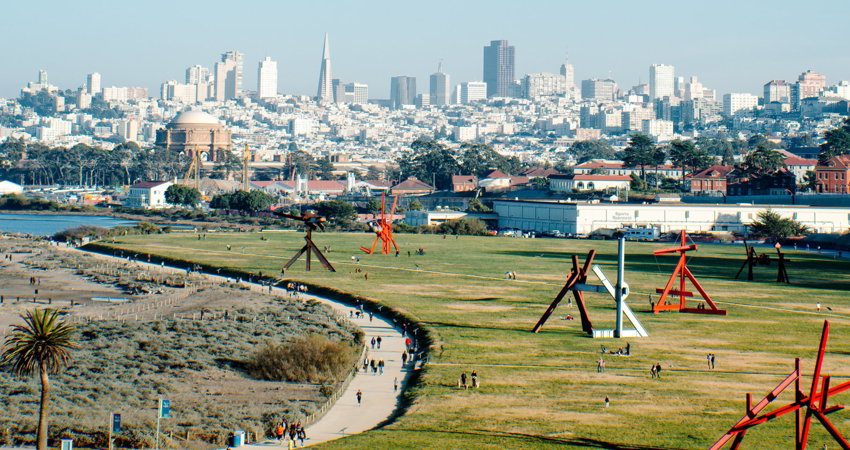 Crissy Field, the walk with the best views of San Francisco