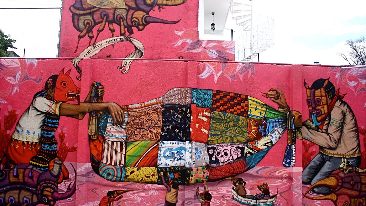 Tejedores de Sueños (2010) del artista Saner