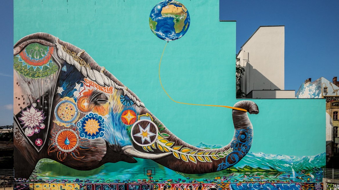 Una obra del artista Syrus en Berlín