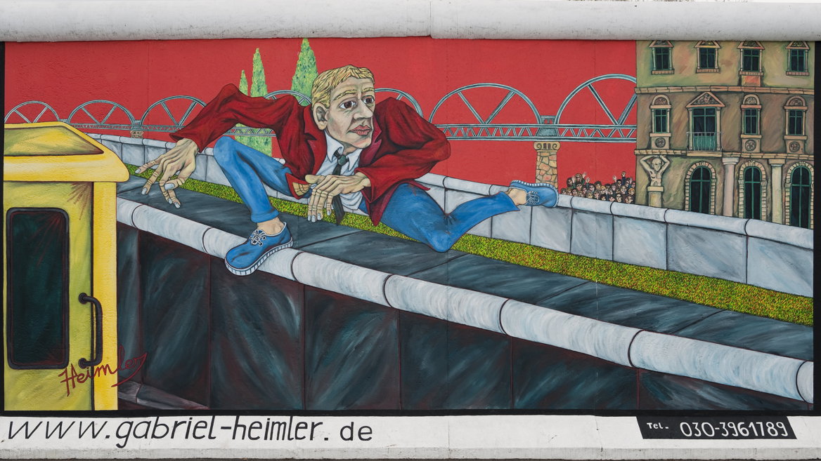 The Wall Jumper, from the 90s artist Gabriel Heimler