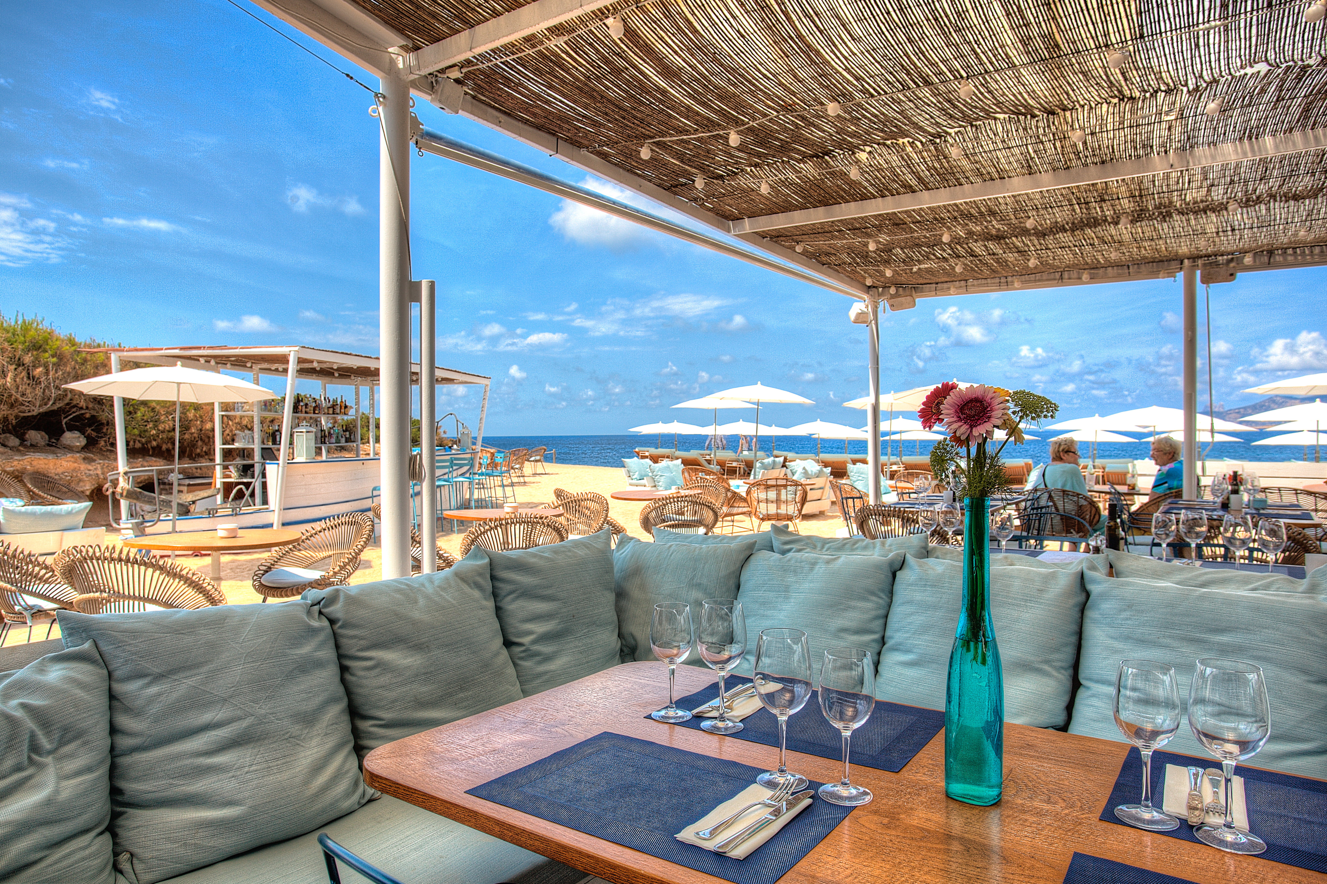 Experimental Beach, an old boat converted into a bar