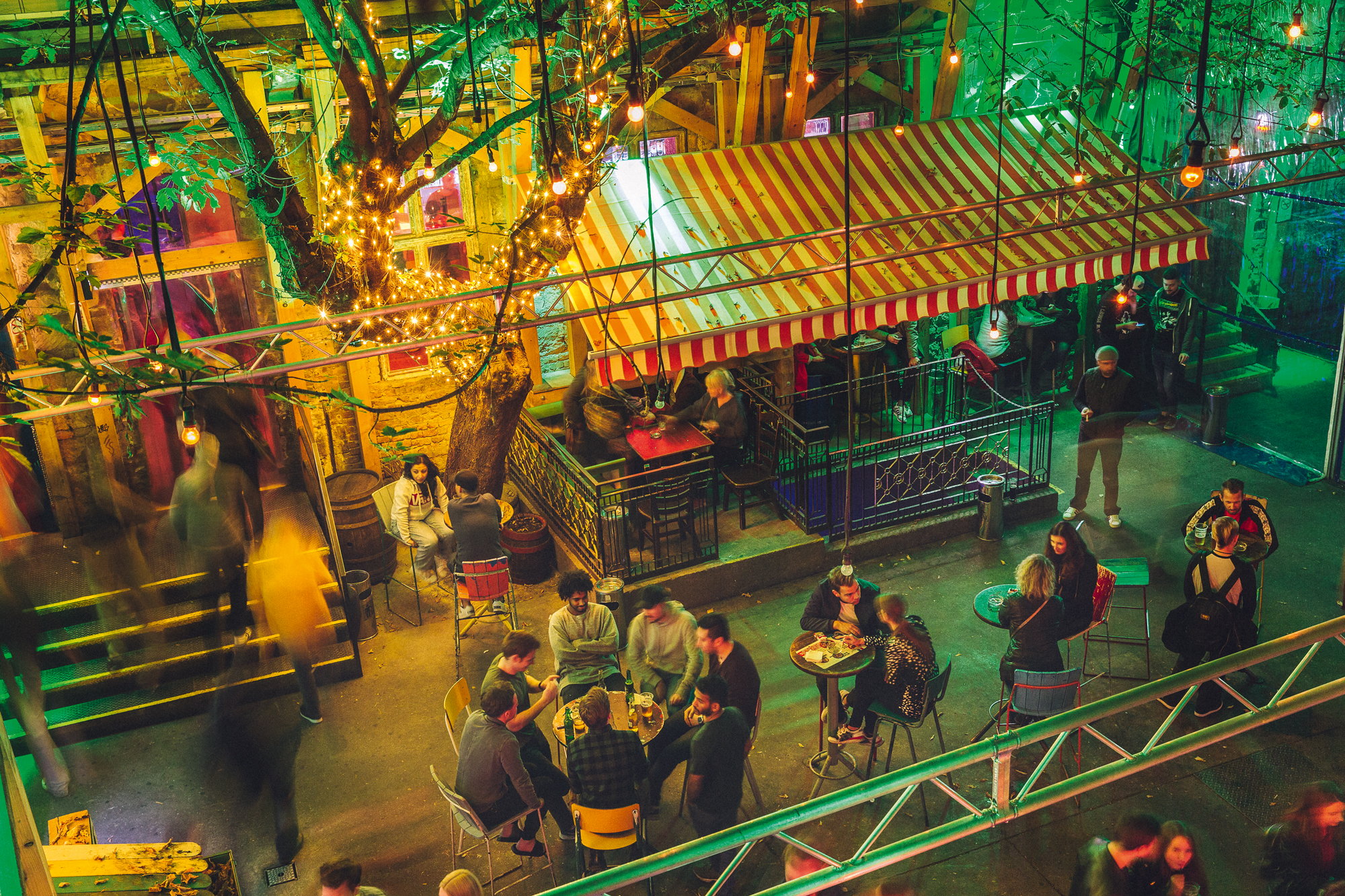 Fogas Ház, another famous ruin bar that opens until 6 in the morning and has free admission and live music