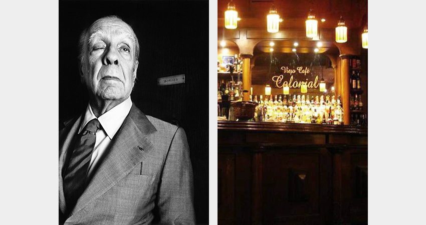 Borges era muy amigo del fundador las tertulias en el café Colonial