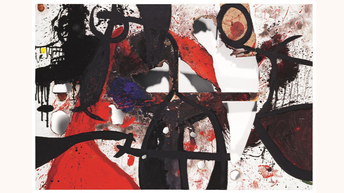 Joan Miró Toile brûlée II 1973