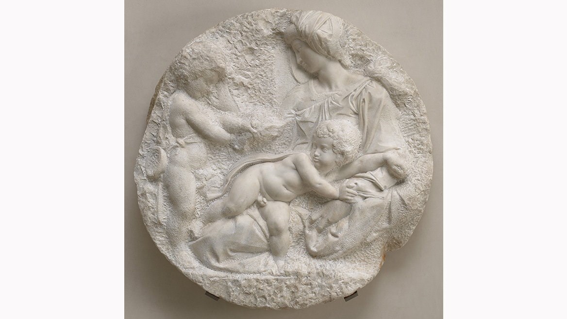 Piezas de escultura de Miguel Ángel en el Museo Británico de Londres