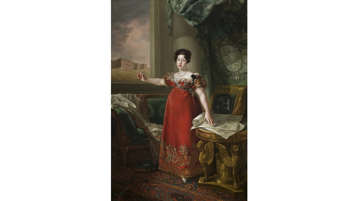 María Isabel de Braganza por Bernardo López Piquer