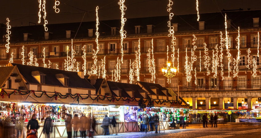 Madrid's Plaza Mayor market has more than 100 stands