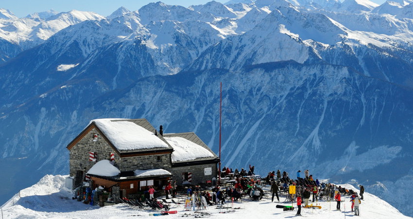 La estación de Crans-Montana es uno de los puntos con más horas de sol de Suiza