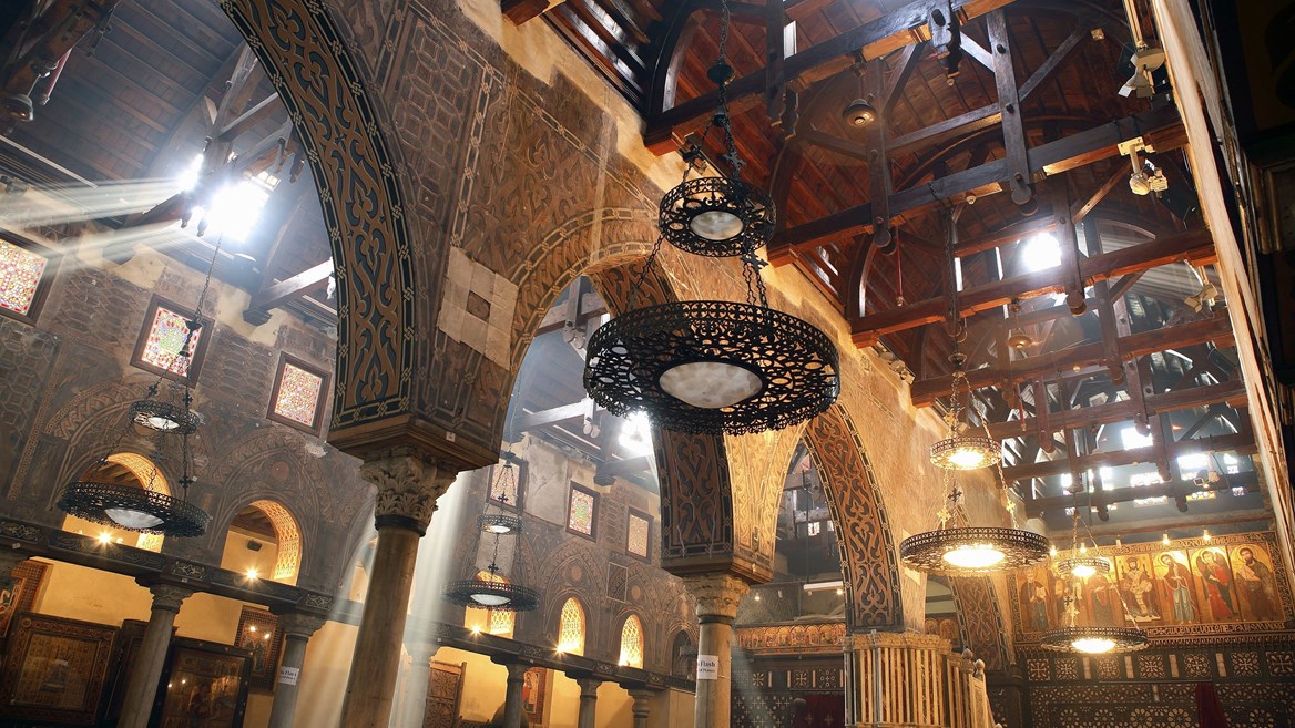 The Hanging Church of the Virgin Mary is one of the key places to see in Cairo, a jewel of the fourth century.