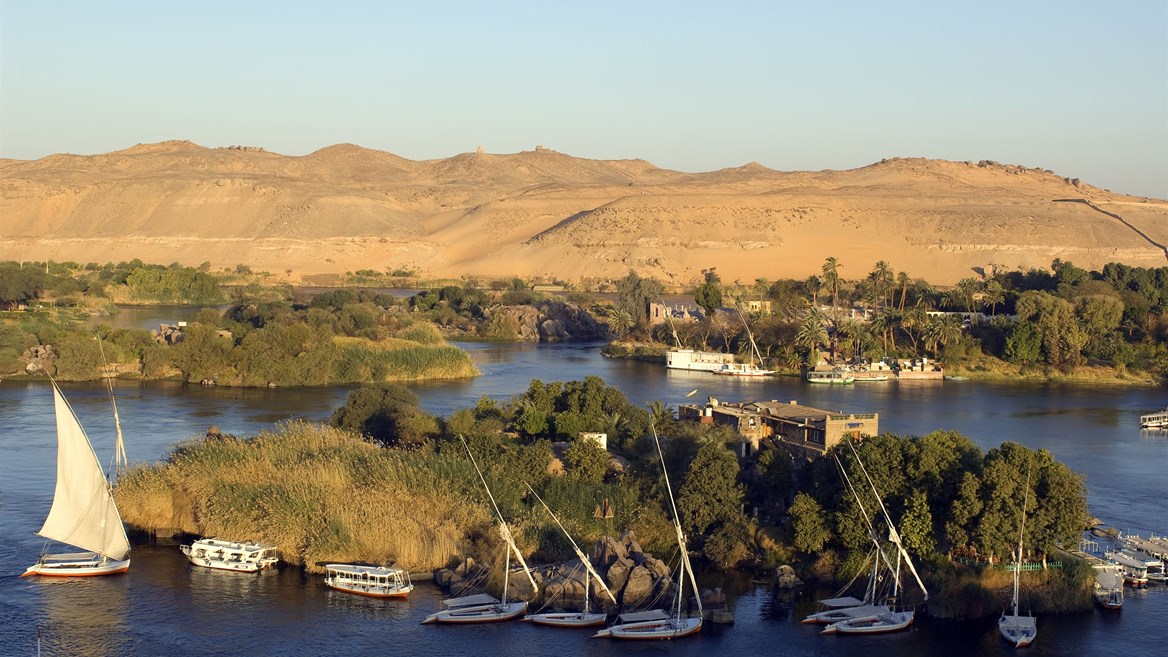 Enjoy a walk on the Nile, the longest river in Africa, on your visit to Egypt.