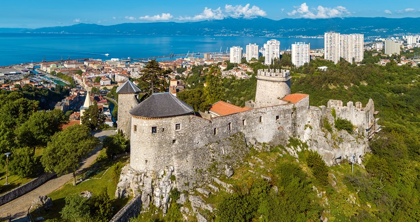 Admission to Trsat Castle is free and offers privileged views of the city of Rijeka.