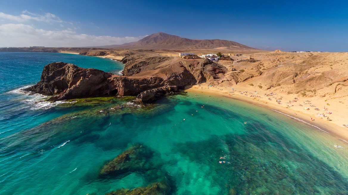 Las playas del Papagayo, en Lanzarote, están consideradas las mejores playas de la isla.