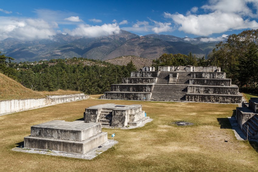 Zaculeu, along with the city of Huehuetenango, is one of the Mayan cities you must take in on your trip to Guatemala.