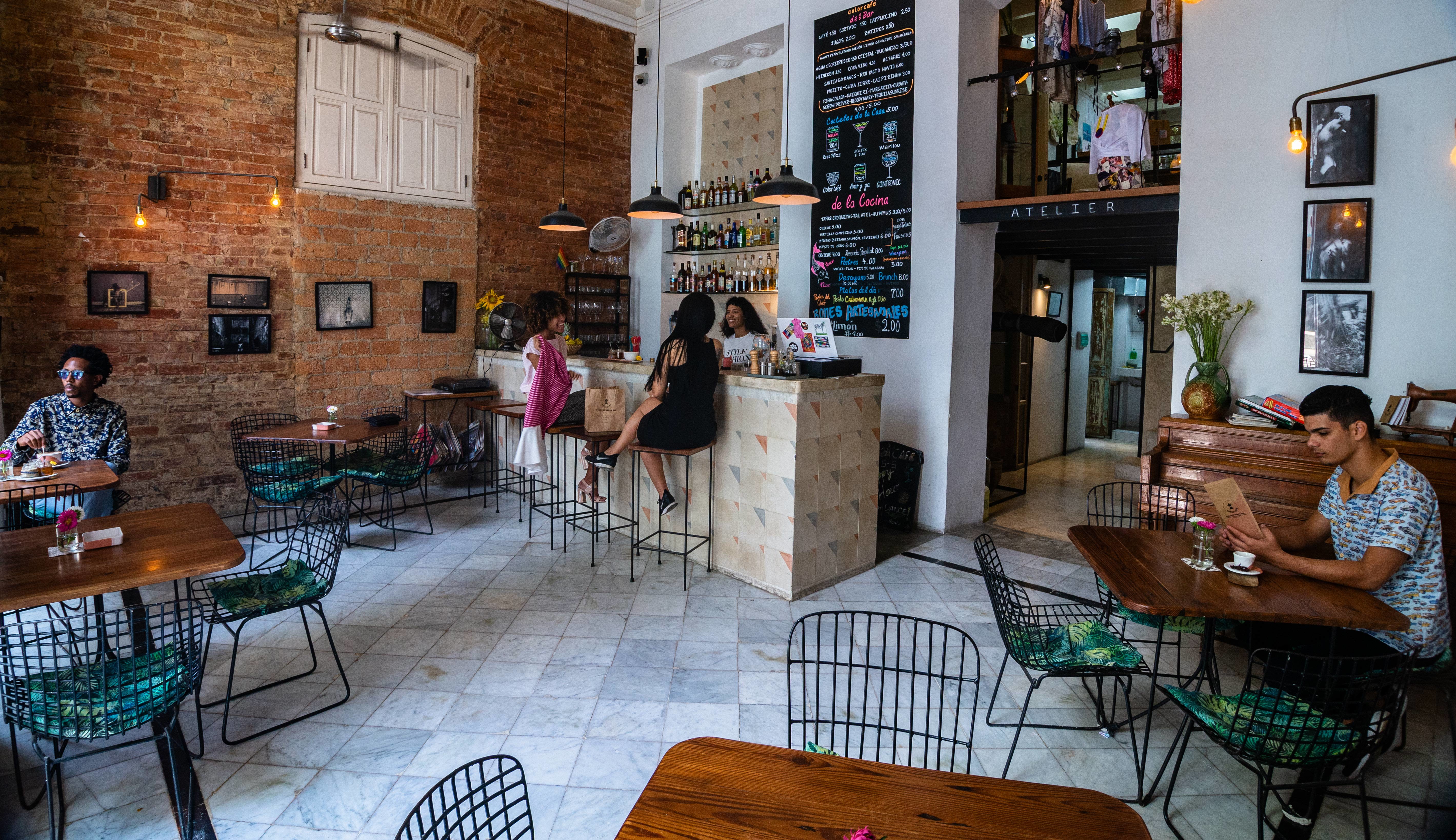 The Color Café shop and workshop is part of the new circuit of emerging designers in Old Havana.