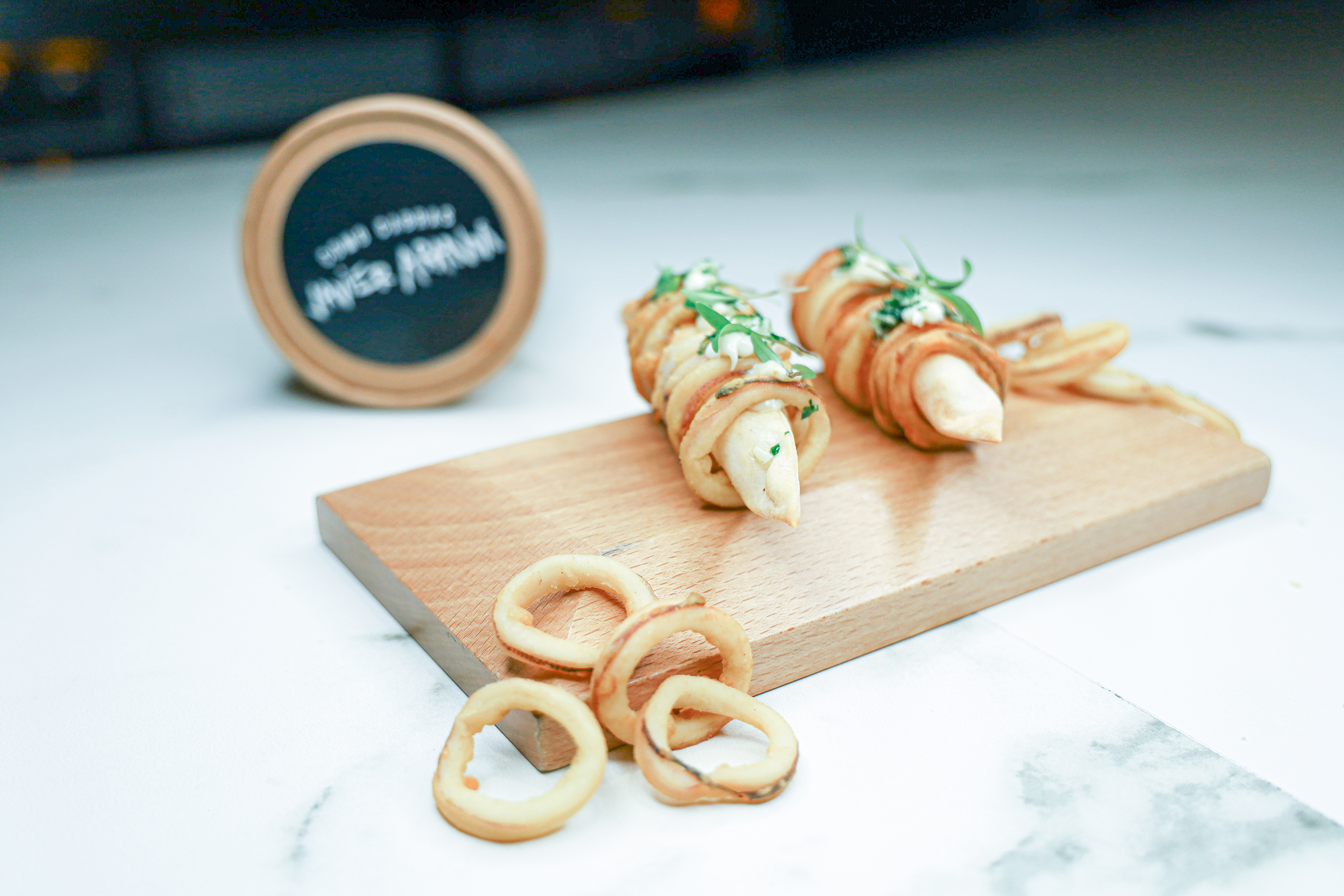 A Michelin-starred calamari sandwich from Javier Aranda’s Como Cabras delivery service
