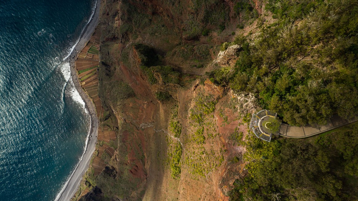Just 15 minutes from Câmara de Lobos, the 580m cliffs at Cape Girão are among the tallest in the world