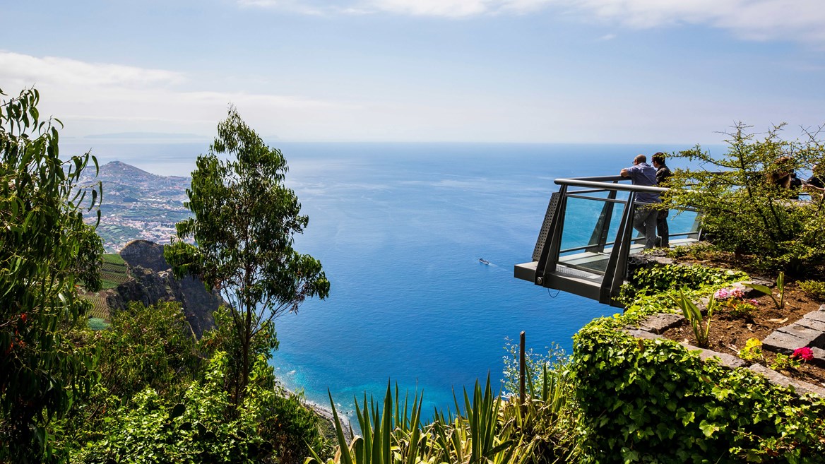 The glass skywalk at Cape Girão is one of the most visited places in Madeira and offers some of the best views of the island