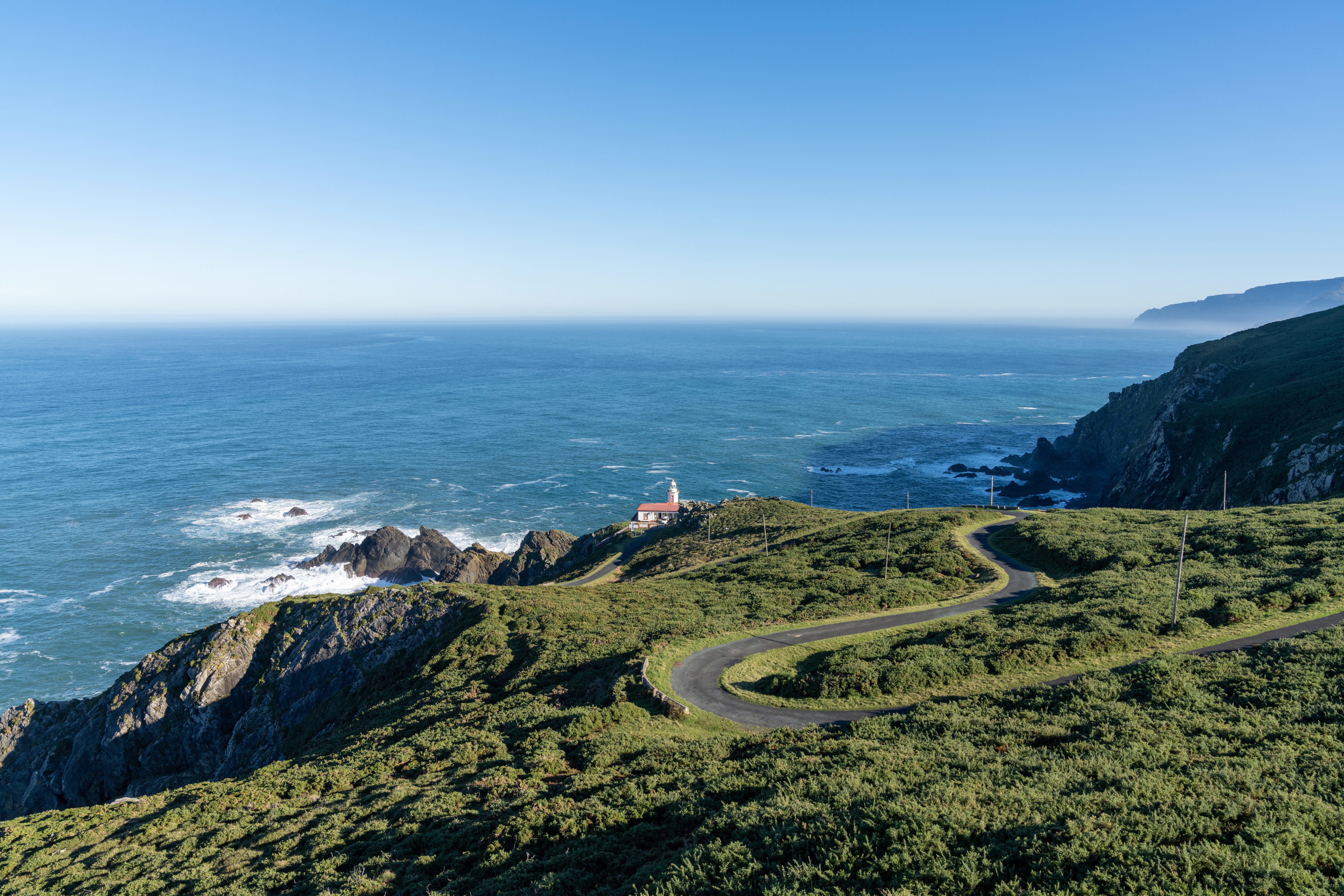 The Punta Candelaria lighthouse in A Coruña is one of the few lighthouses in Spain that is still inhabitable.