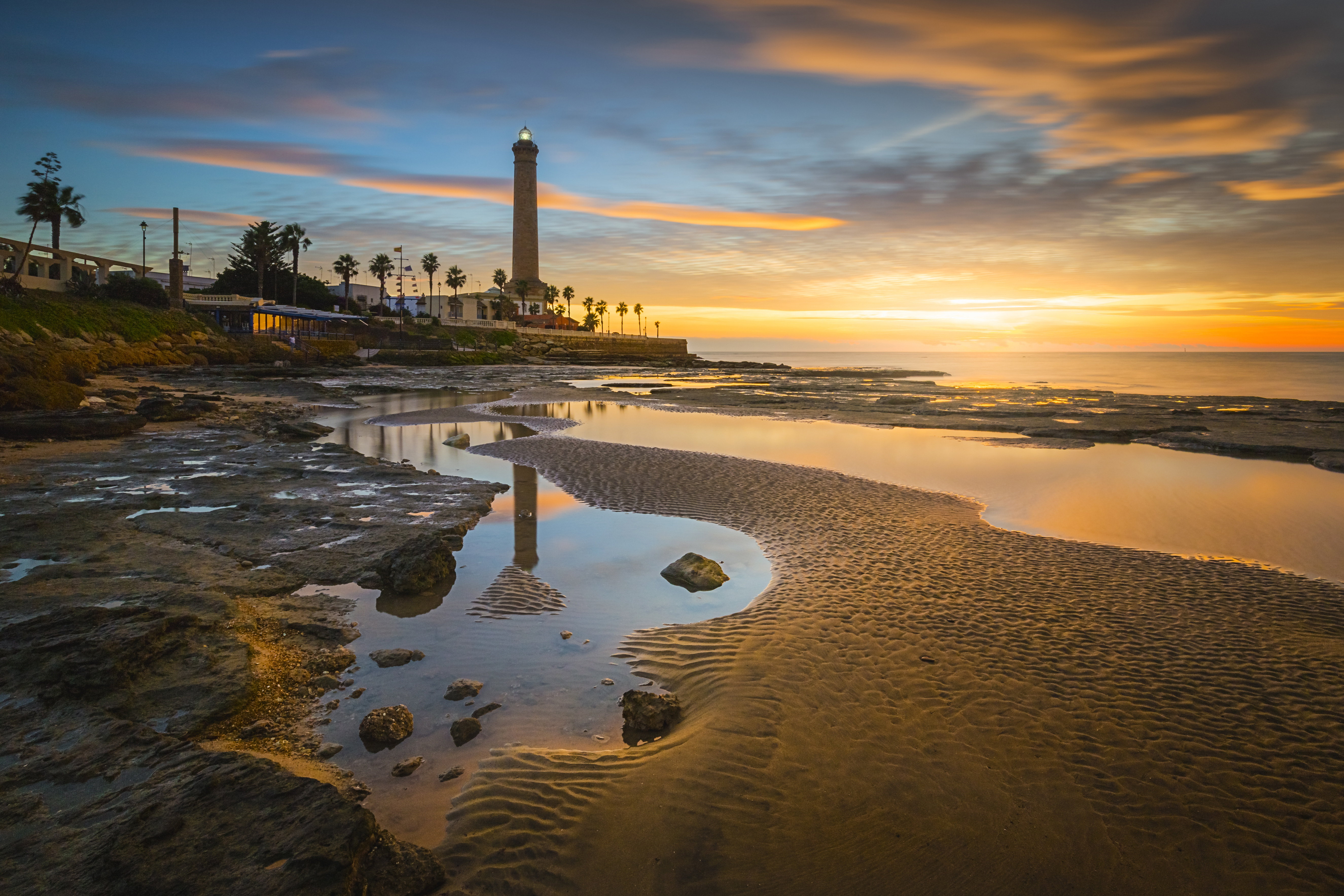 The Chipiona lighthouse is one of the largest and most beautiful in Spain