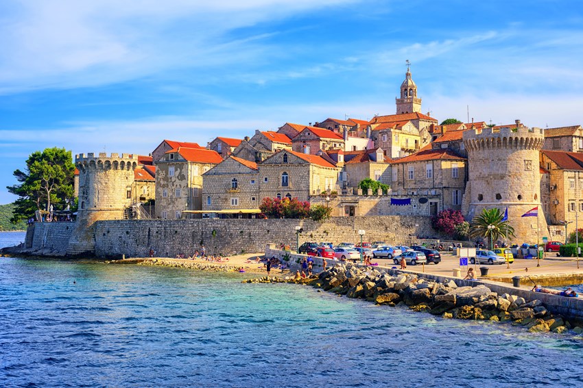 Korcula es una isla de 47 kilómetros de longitud perfecta para visitar en una excursión de un día desde Split, Croacia.