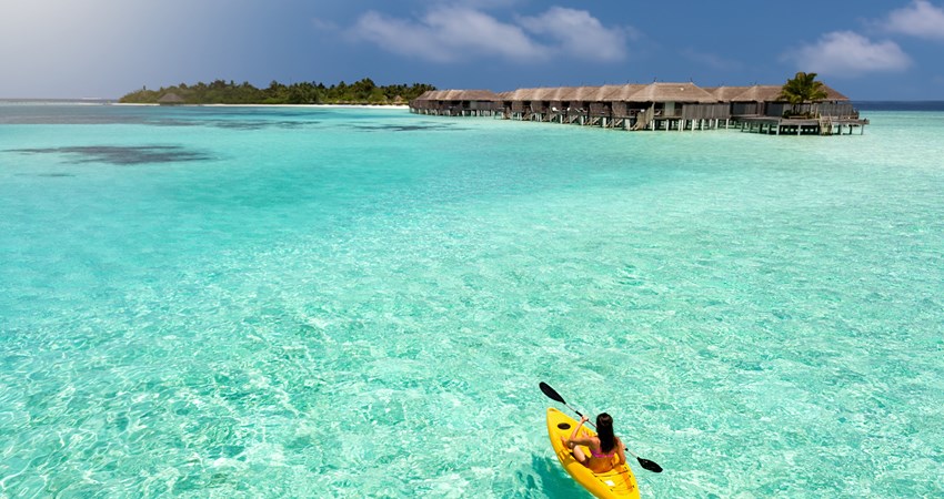 Enjoy alternative activities in the Maldives, such as kayaking from one island to another.