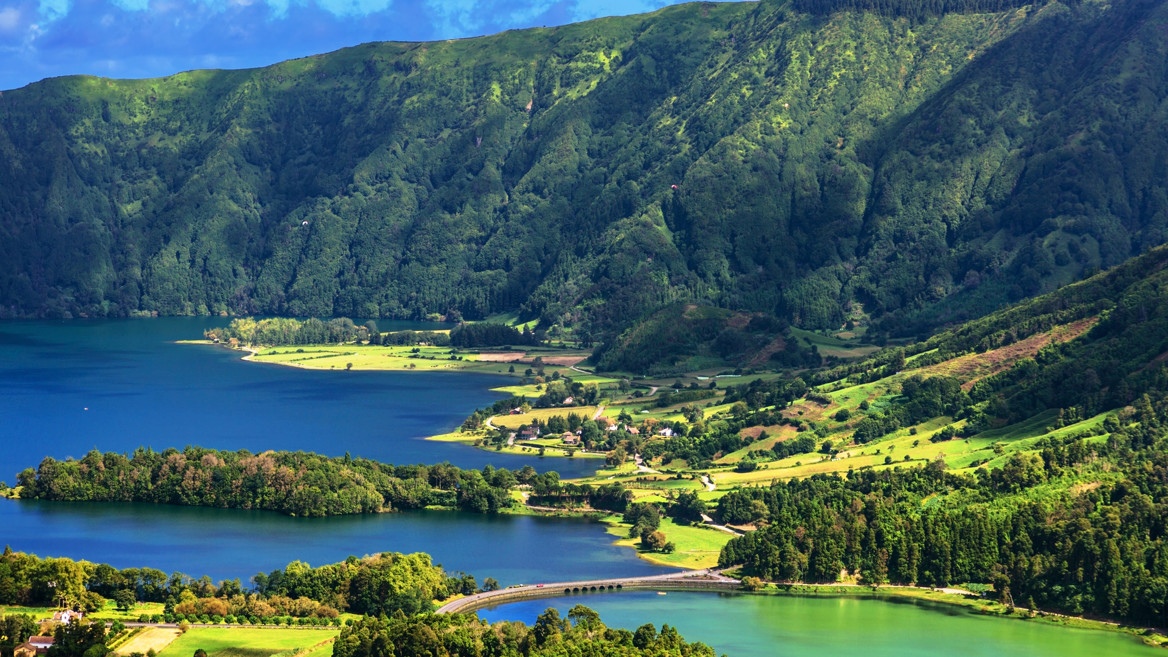 Sete Cidades is one of the best-known points on São Miguel Island in the Azores.