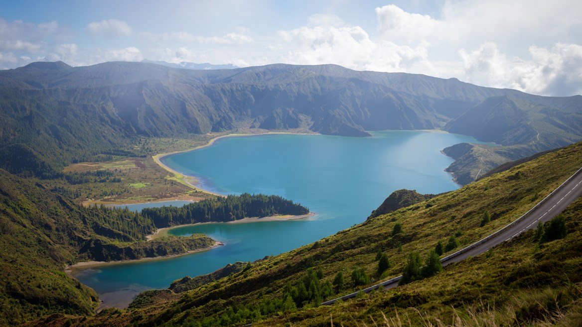Lagoa do Fogo is probably the most visited volcanic lagoon in the Azores.