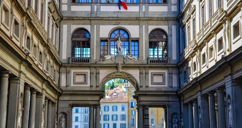 The Uffizi Gallery in Florence is the most visited museum in Italy.