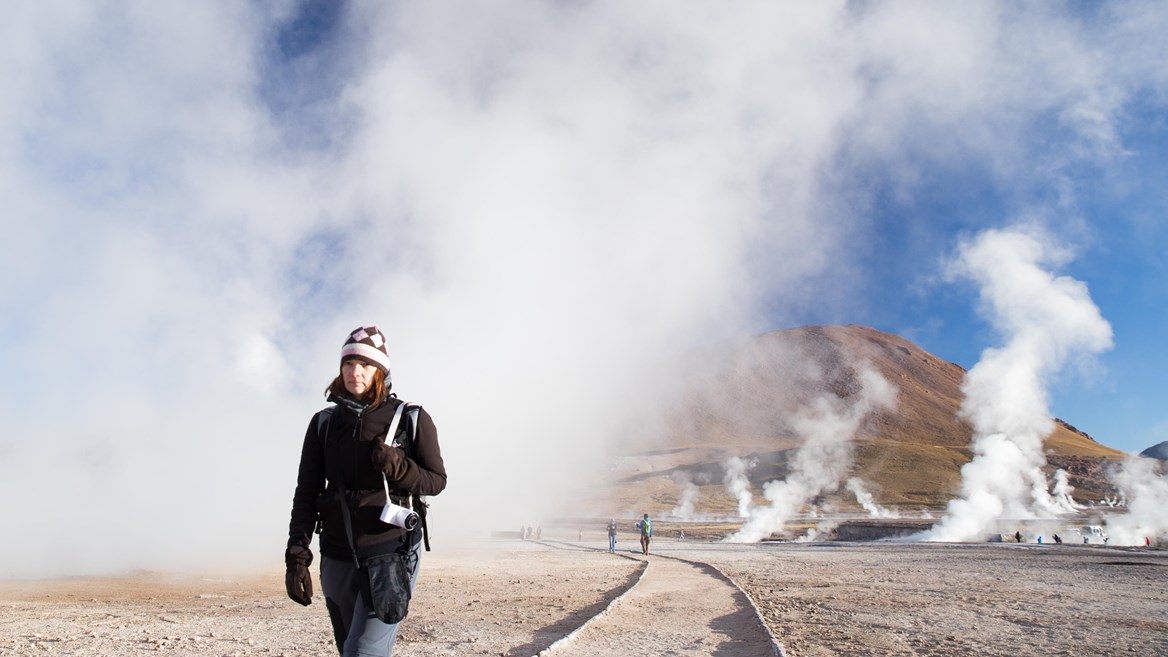 With some 80 geysers, El Tatio is a unique geothermal field in Antofagasta, in northern Chile. Its concentration of fumaroles is the third highest in the world.