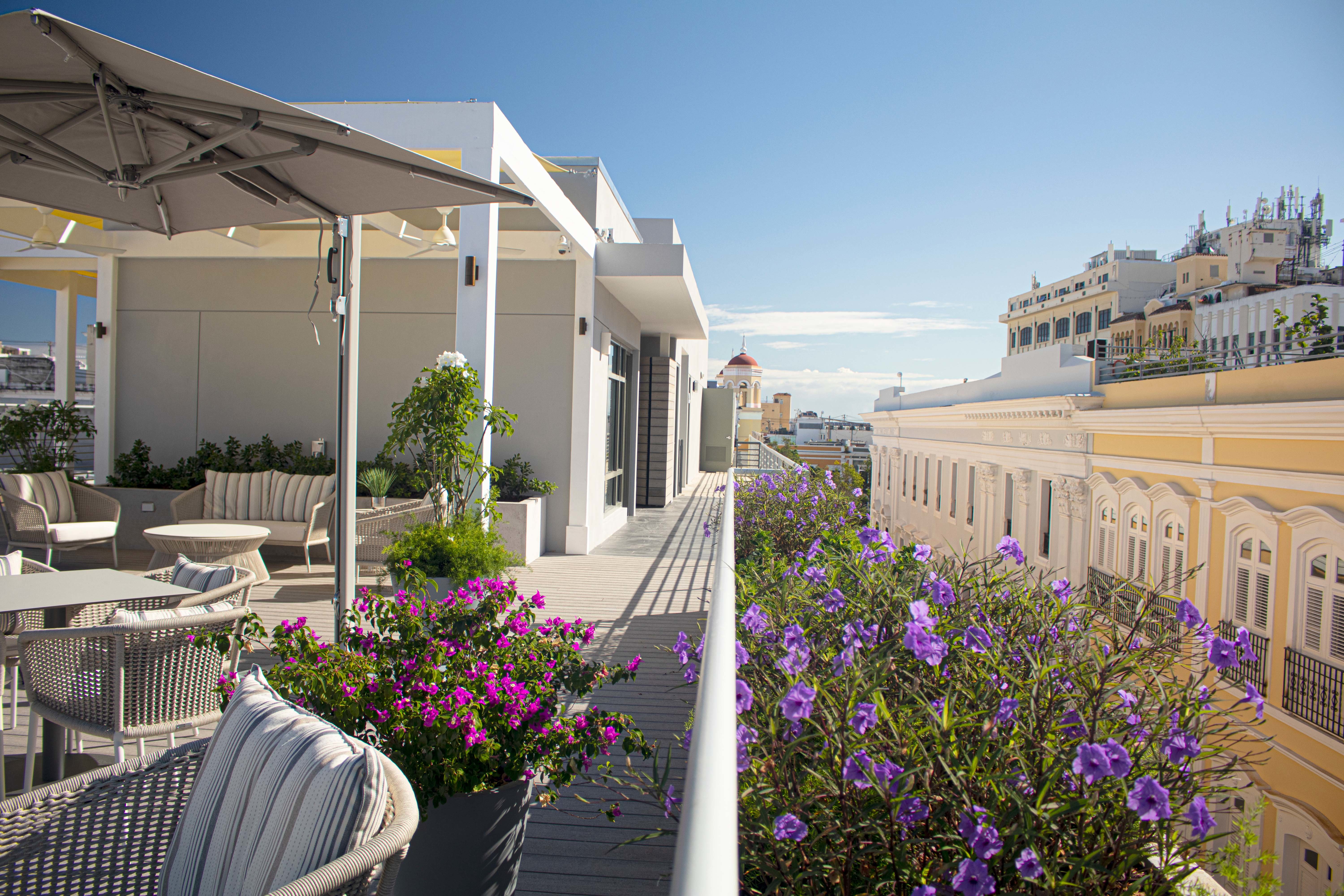 El hotel Palacio Provincial abrió sus puertas como hospedería histórica el año pasado en el Viejo San Juan.