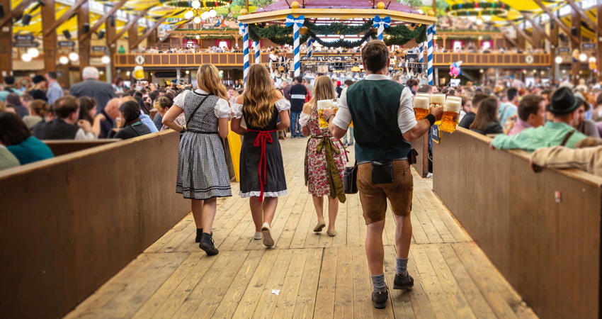Trachten – Munich’s traditional dress – has survived thanks to celebrations such as Oktoberfest.