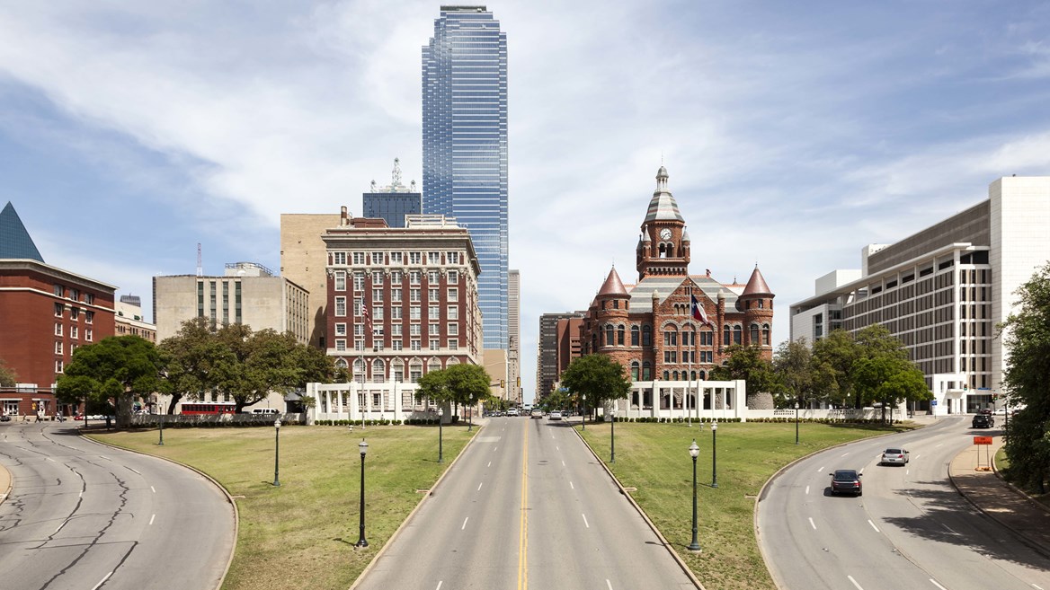 On a trip to Dallas, visit the place where John F Kennedy was shot: Dealey Plaza.