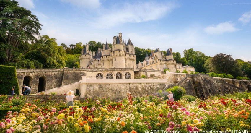 The gardens in Château de Ussé were designed by André Le Notre, responsible for the Versailles gardens / photo: ADT Touraine, Jean-Christophe Coutand