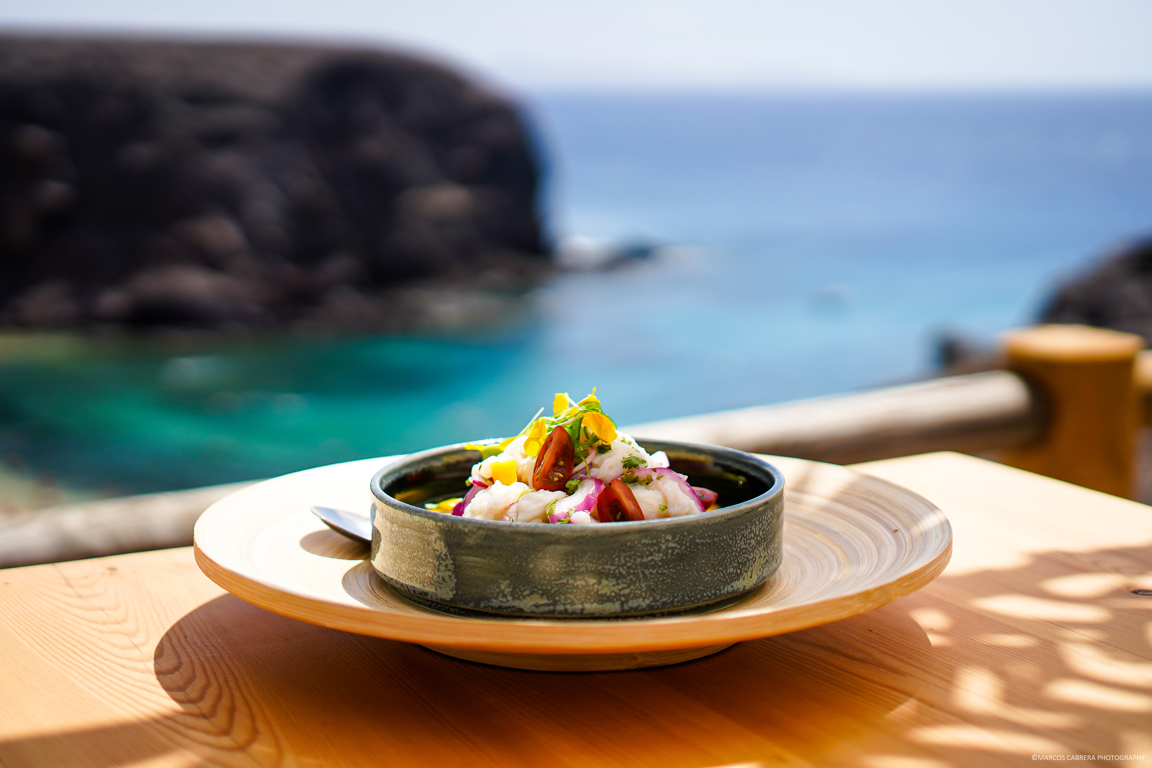 Local fish ceviche from Be Papagayo, in Lanzarote