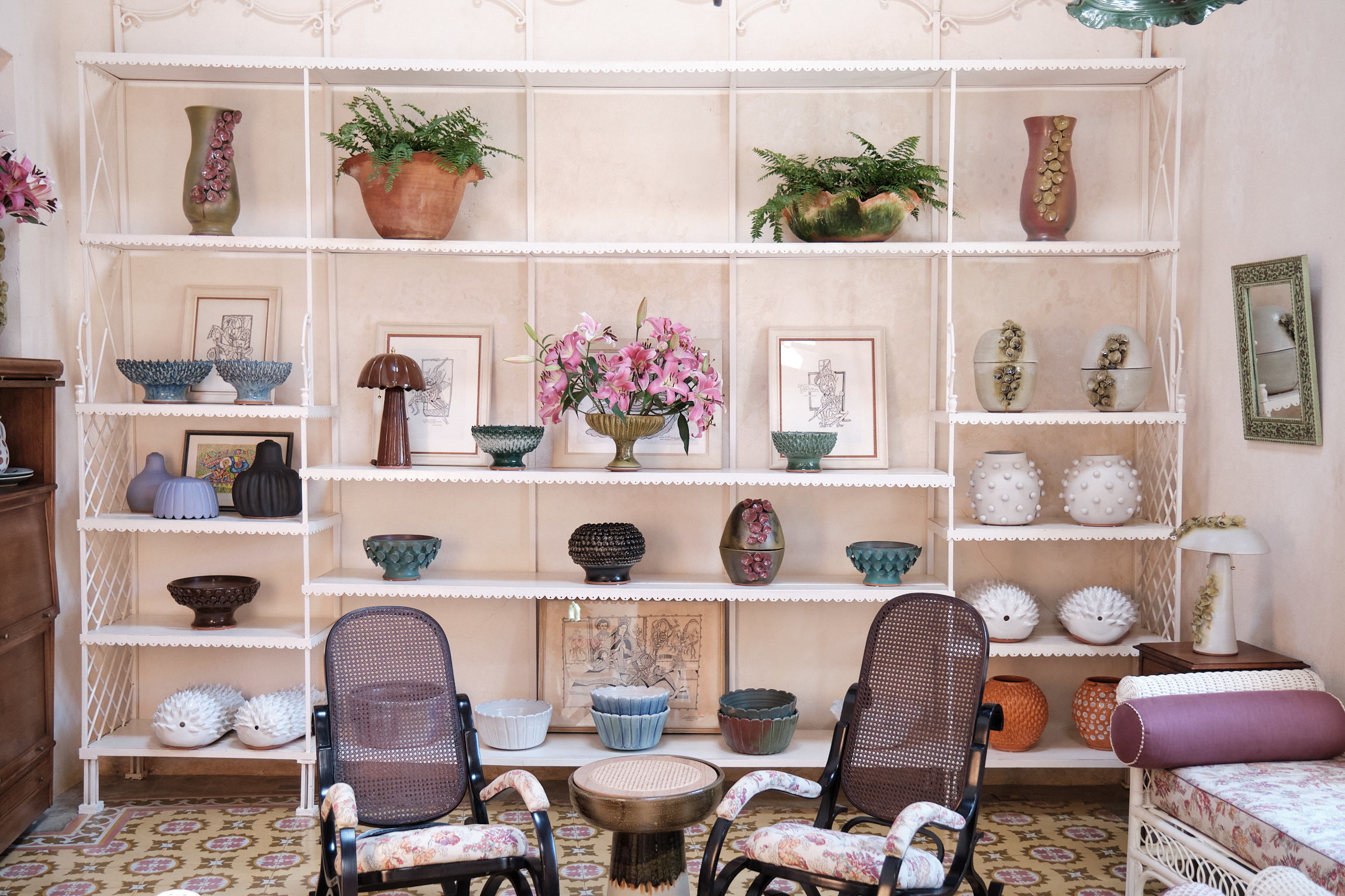 Some of the decorative ceramics crafted in Casa Alfarera