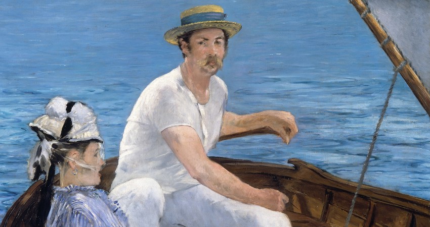 En bateau (1874), de Édouard Manet