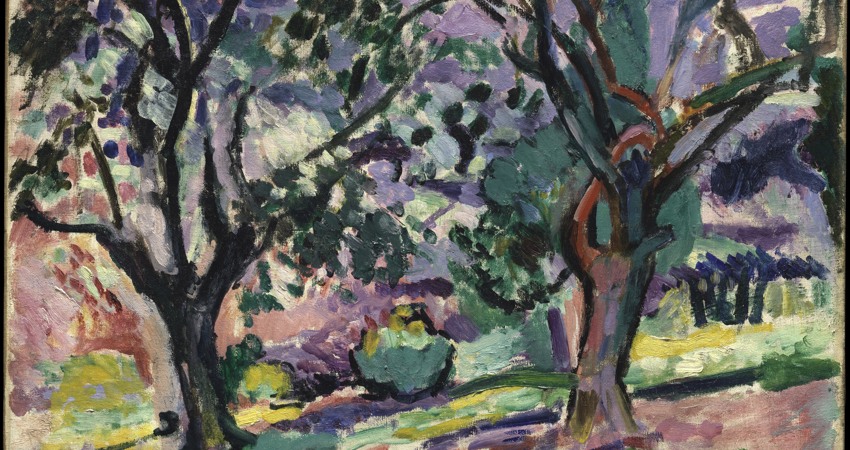 Conversación bajo los olivos (1906), de Henry Matisse