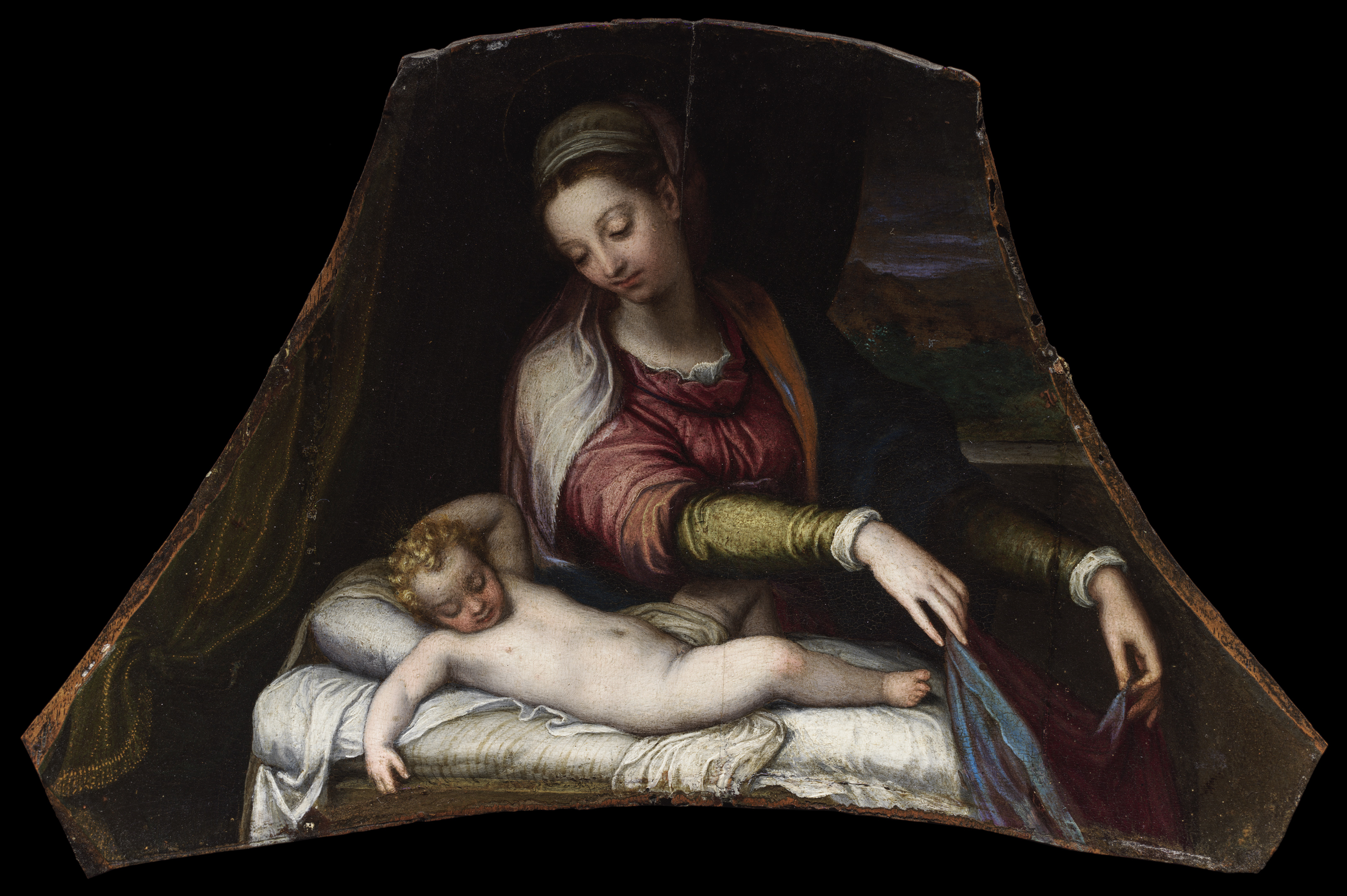 Virgin Adoring the Sleeping Christ Child (1605-1610), by Lavinia Fontana