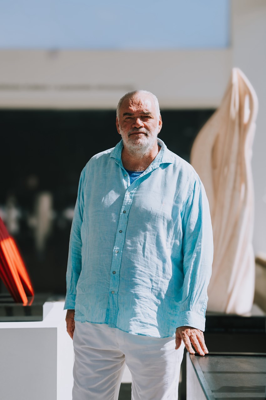 Pablo Atchugarry en su museo, abierto en 2022