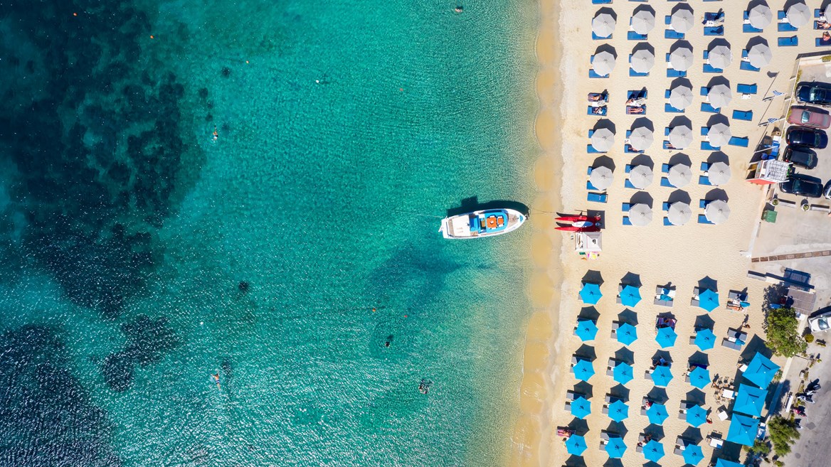 Ornos es una de las playas de moda