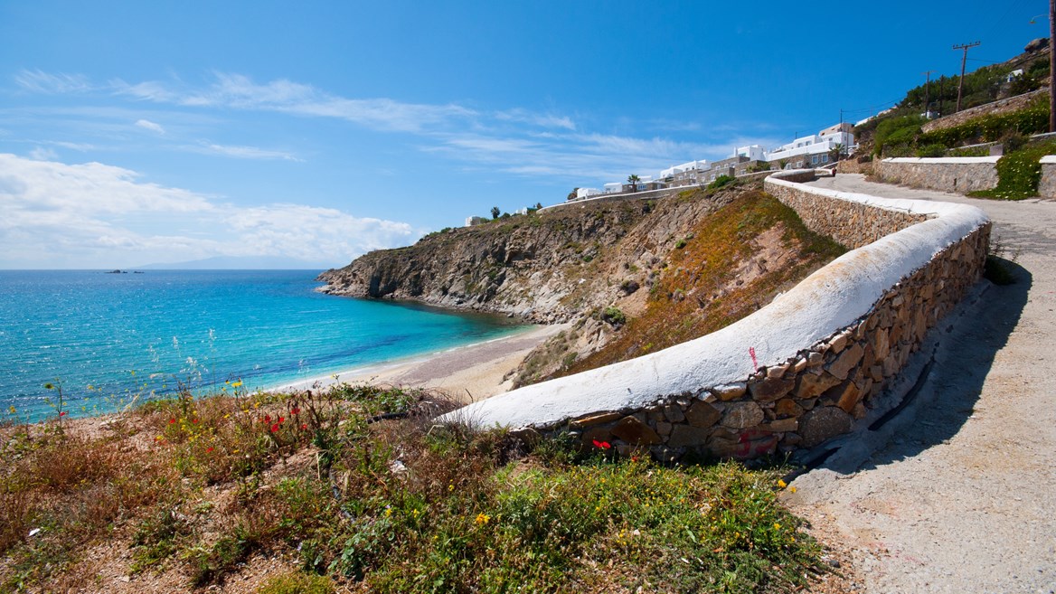 Views of the deep blue sea of Kalo Livadi