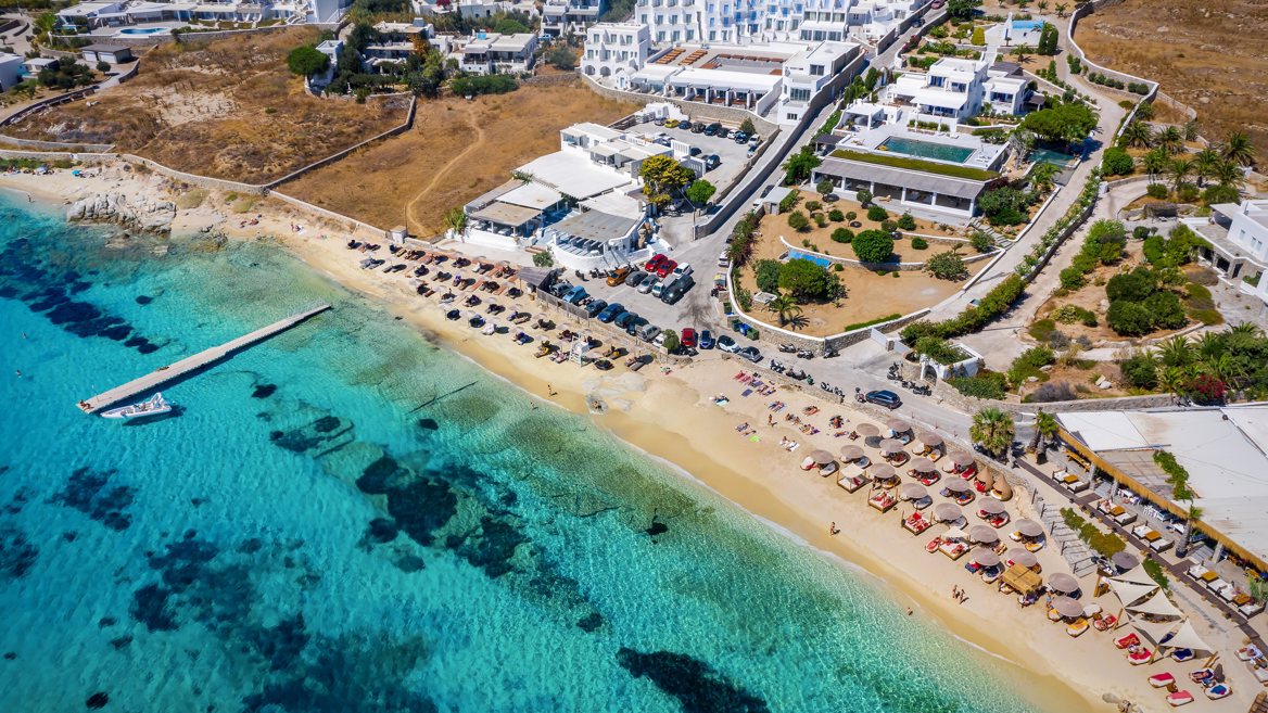 Agios Ioannis is one of the most popular beaches in Mykonos 