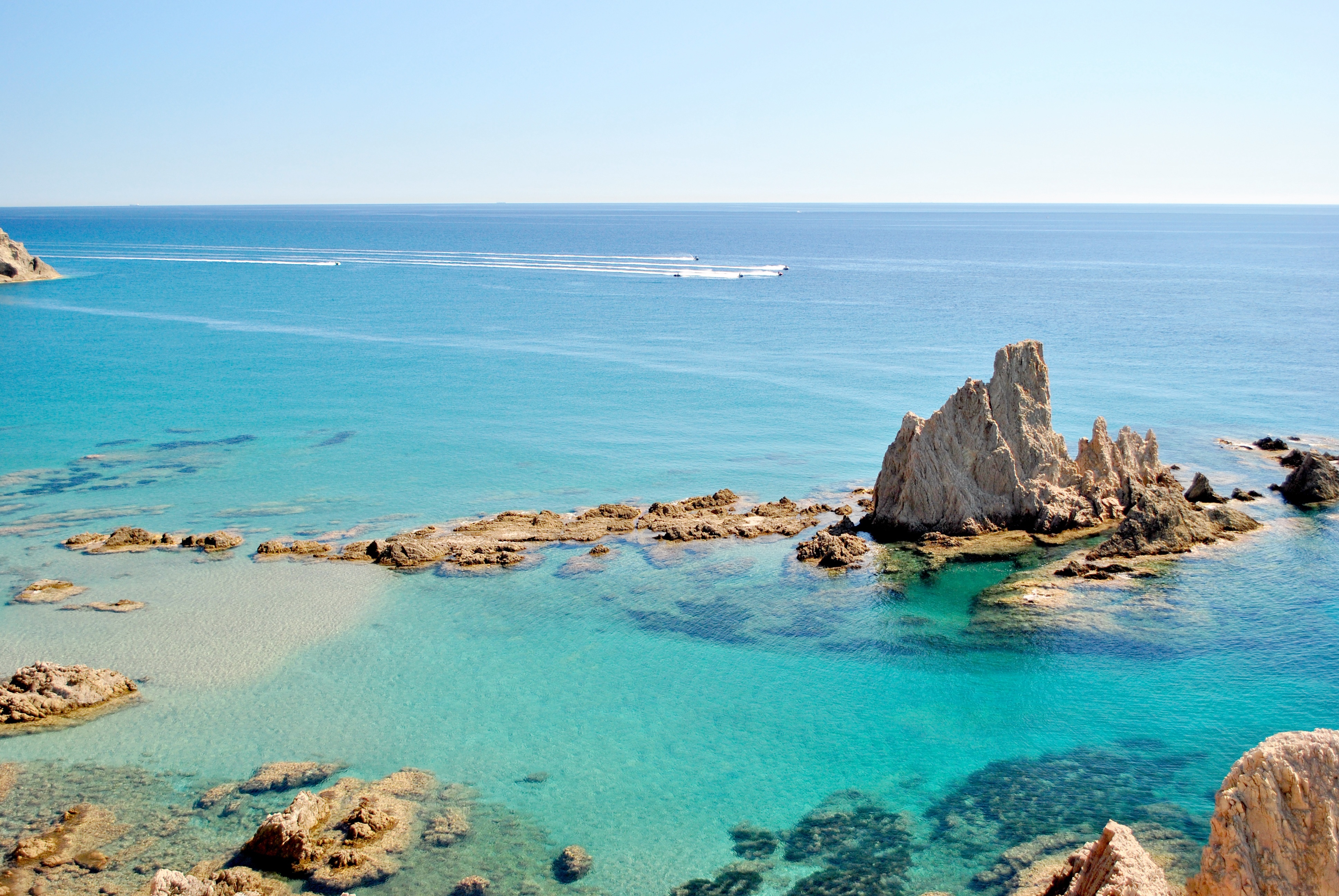 Las aguas cristalinas de Almería, en Cabo de Gata