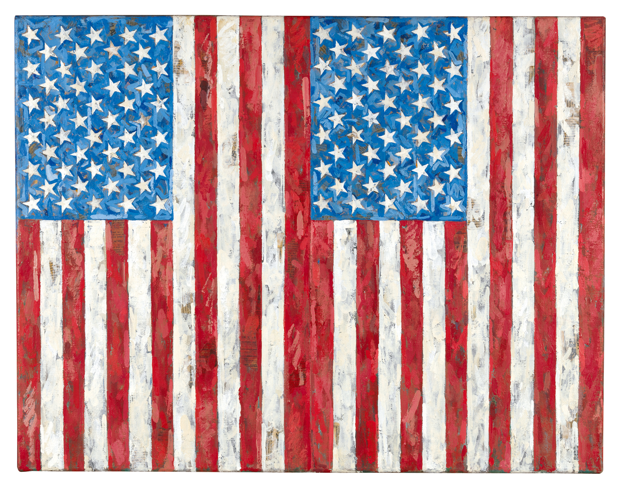 Banderas (Flags ), 1987. Colección del artista © Jasper Johns, VEGAP, Bilbao, 2026