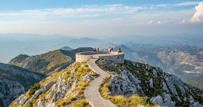 The summit of Mount Lovćen, the final stage of the Kotor Stairway.