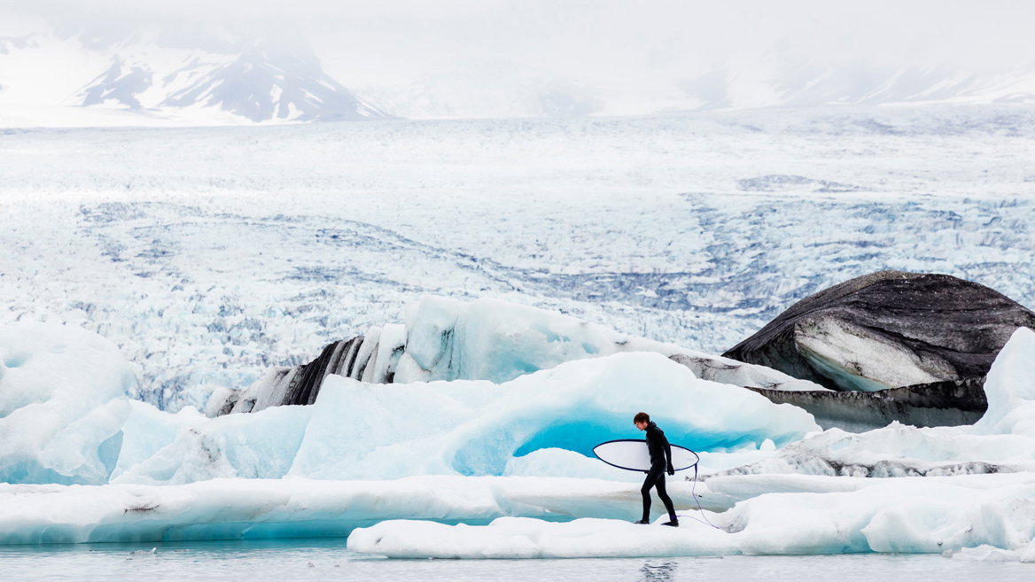 Surfing might not be the first activity you associate with Iceland, but it’s popular in the southeastern fishing town of Höfn.