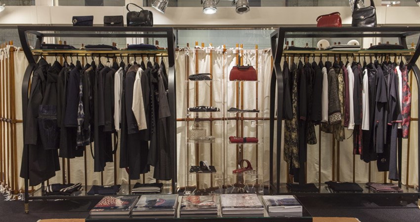 Somewhere between a retro clothing store and design gallery